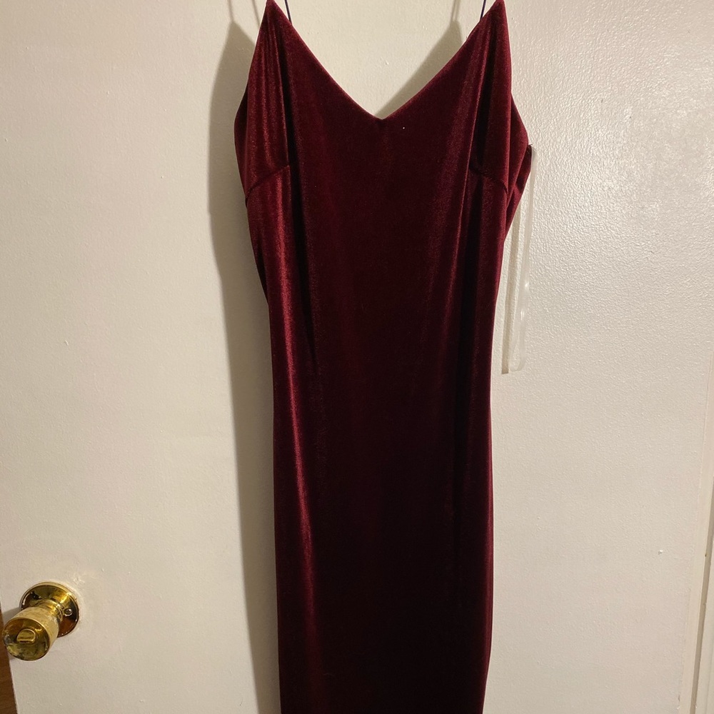 Velvet holiday maxi dress